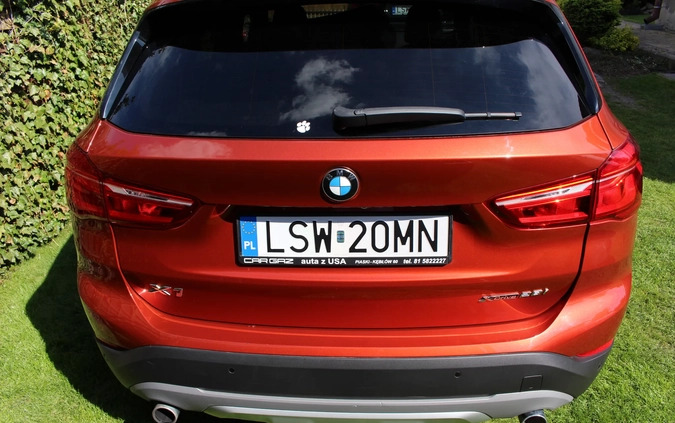BMW X1 cena 99900 przebieg: 69000, rok produkcji 2019 z Piaski małe 596